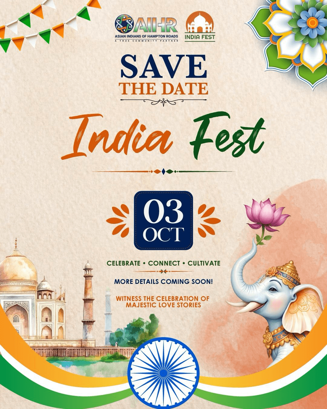 India Fest 2026 — Save the Date, October 3